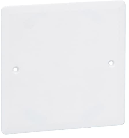 LEGRAND | Couvercle Finition Batibox 100*100, Couvercle Carré Pour Boîte D'Encastrement, Fixation Par Clips Et Vis, Finition Blanche Plastique