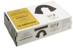 Coussin Emplâtre Chauffant La Cervicale en graines de lin - Bouillotte naturelle pour micro-ondes - Compresse chaud/froid - Soulage douleurs, torticolis, cou, migraine - Fabriqué en France - 52x12 cm