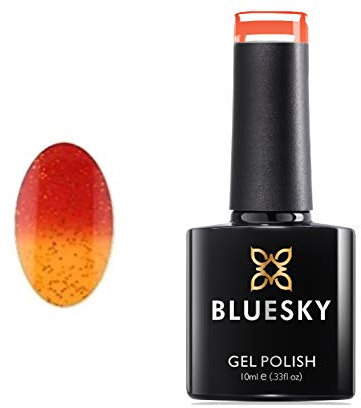 Bluesky Gel Nail Polish Colour Changing chameleon UV/LED Gel 010 Red to Neon Orange (Requires Drying under UV/LED Lamp)