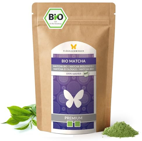 100g BIO Matcha PREMIUM, 100% Matcha-Tee ohne Zusätze, traditionell in Steinmühlen gemahlen, Pulver