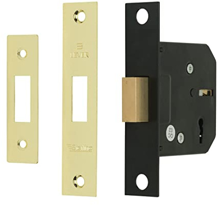 Sterling MLD330 3-inch/76mm 3-Lever Deadlock - Brass
