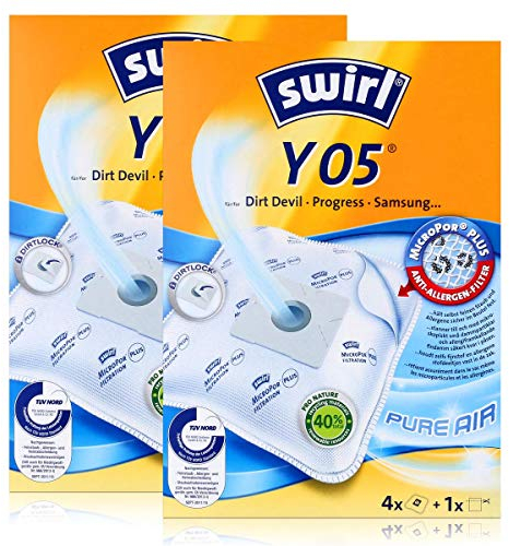 8 Original SWIRL Y05 Staubsaugerbeutel für Dirt Devil M 7098 - Fantasy