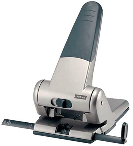 Petrus Taladrador petrus 305 metalico capacidad de 65 hojas color plata