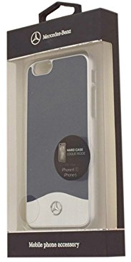 Mercedes-Benz MEHCP6CUALNA Hard Hülle Metallic Abyss, Wave I Glossy PC Line für Apple iPhone 6/6S, Blister blau