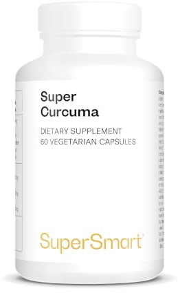 Super Curcuma - Haute Absorption (Jusqu'à 29 Fois plus Assimilable) - Breveté (Meriva®) - Contribue à une Bonne Santé du Système immunitaire, du Foie et des Voies Respiratoires - Vegan - SuperSmart