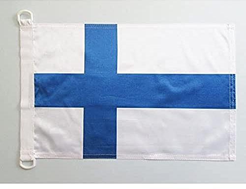 AZ FLAG Bootflagge Finnland - 45x30 cm - Finnische Bootsfahne 30 x 45 Cm Marine Flaggen - Flaggen