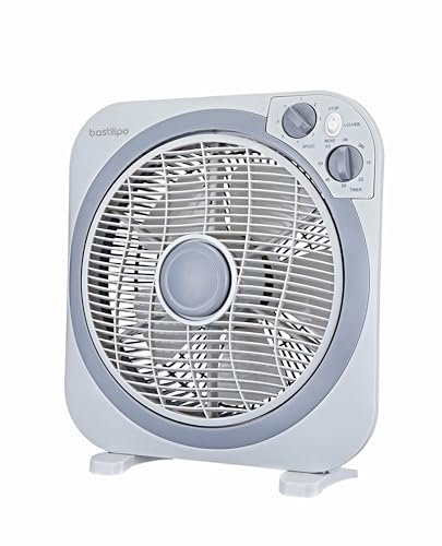 Bastilipo - Ventilateur box, 45 W, avec minuterie, Zahara