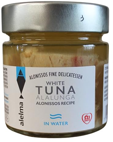 Alelma Atún Blanco Alalunga en Agua, Tarro 212 g