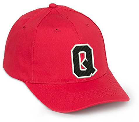 4sold 1976 Gorra de béisbol Informal de algodón con Letras del abecedario en Negro Adulto Color Rojo A-Z