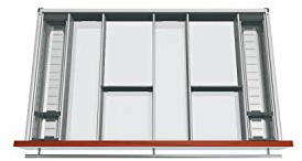 BLUM ORGA-LINE Facheinteilungs-Set Korpusbreite 900 mm, Nennlänge 500 mm