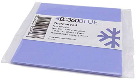 EC360® Blue 5W/mK Wärmeleitpad (100 x 100 x 2,0 mm)