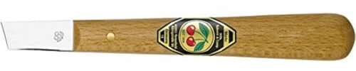 Kirschen 815414 - Cuchillo (hoja corta y cuadrada, mango de madera)