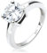 Elli Ring Damen Solitär mit Zirkonia Kristall in 925 Sterling Silber