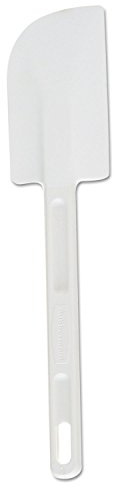 Rubbermaid Commercial Products Cold Temperature Scraper Spatula, White, 9.5 Inch, Clean-Rest Design