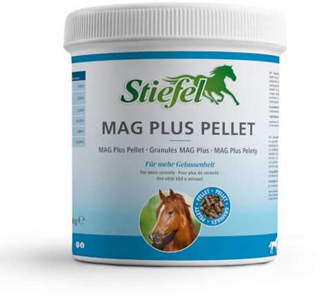 Stiefel Mag Plus per Cavalli, magnesio ad Alto dosaggio per Una Maggiore serenità per promuovere la disponibilità e la concentrazione, con vitamina B12 e vitamina E, Pellet, 1 kg