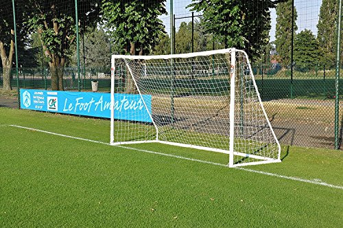 POWERSHOT® Porta da calcio in PVC 3,7 x 2 m - MADE IN GERMANY - 2 anni di garanzia e installabile tutto l'anno! (+ Borsa)
