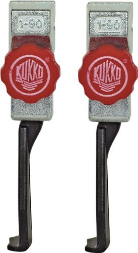 Kukko 1-95-P Paar Abzhaken mit Rändel 100 mm