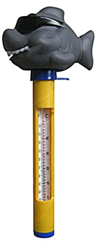 cuiyoush Thermomètre De Piscine Flottant, Thermomètre De Piscine, Forme d'animal De Dessin Animé De Jauge De Température De Thermomètre De Piscine Requin