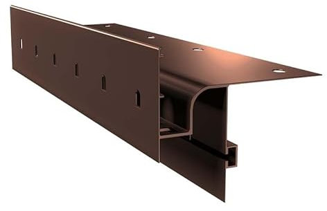 Renoplast® Perfil de Alero de Aluminio W30R 200cm Marrón | Acabado de Terrazas y Balcones | Suelos Ventilados Elevados | Sistemas de Drenaje de Agua | Perfil Angular | Protección contra la Corrosión