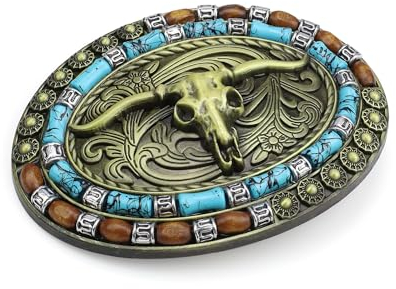 MYLERCT Gürtelschnalle Western Cowboy, Gürtelschnallen für Herren, Einer Zinklegierung Gürtel Schnalle, Western Gürtelschnalle, für Ersatz für Herren-Gürtelschnallen