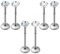 6 Stück Tragus Piercing Schmuck 6/8mm Silber 20G Chirurgenstahl Lippenpiercing mit Zirkonia Labret Piercing Damen Aufsteckknorpel Ohrringe Schmuck