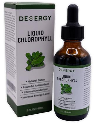 Clorofilla liquida 60 ml Alta concentrazione senza alcool Vegano e 100% naturale senza glutine