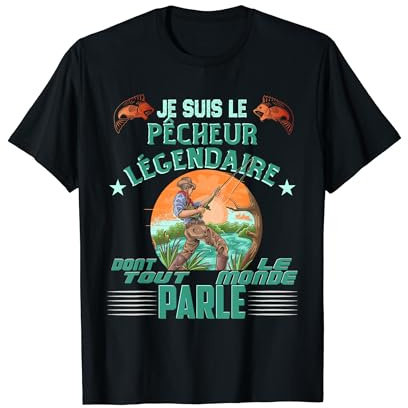 Poisson Pêche Pêcheur Humour T-Shirt