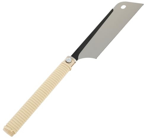 SK5 - Sierra de tracción japonesa de acero de alto carbono de 10 pulgadas para corte fino de madera, sierras japonesas de 17 dientes, mango de haya ligero, sierras de corte de carpintero para podar