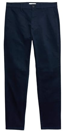 Marks & Spencer Pantalon Chino Homme en Coton Stretch, Coupe Slim