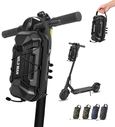 flintronic 2L Bolsa De Manillar Scooter Eléctrica, Scooter Bolsa De Tubo Frontal, Bolsas de Almacenamiento Impermeable EVA, para Xiaomi MI Mijia M365 Sedway Ninebot E ES1/2/3/4