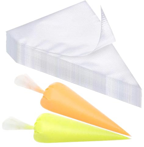 Jinfanshurich 100 st. engångsspritpåsar – 54 × 28 cm spritspåse engångs – stor spetspåse – engångssprutpåse