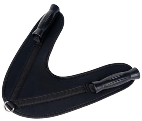 UPALDHOU Correa para el Hombro con Cuerda de Tracción Física con Arnés Acolchado y Asas de PVC Accesorio de Correa para Abdominales para Entrenamiento Básico Soporta hasta 200 Kg para Usuarios de