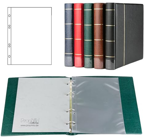Prophila First Day Sheets Album with 20 Pockets for First Day Sheets