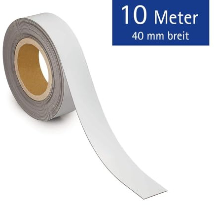 MAUL Magnetband zuschneidbar weiß Nr. 6524702, 40mmx10m