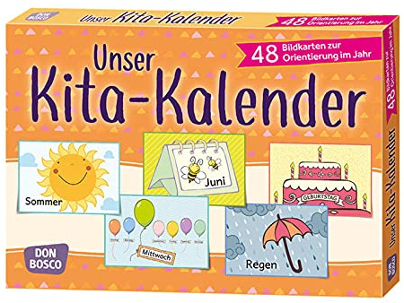 Unser Kita-Kalender: 48 Bildkarten zur Orientierung im Jahr. Kunterbunter Kita-Helfer für den Morgen-kreis: Kita-Ideen zur Tagesplanung auflegen und ... in der Kita gestalten und strukturieren)