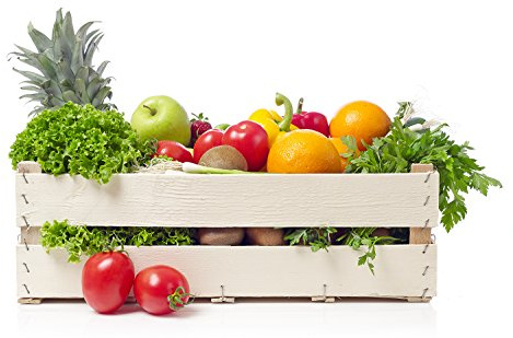 Oedim Vinilo Decorativo Pared 3D Fruteria | Cesta de Mimbre Frutas y Verduras | 115x80cm | Adhesivo Resistente y de Facil Aplicación | Diseño Elegante | Decoración Puestos de Venta |