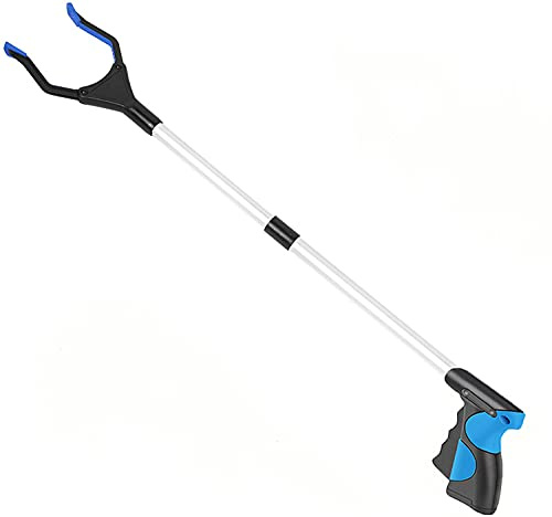 Litter Picker,32 Heavy Duty Grabber Stick for Disabled,Foldable Grabber Reacher Tool with Magnetic, Helping Hand Grabbers for Home(Blue)