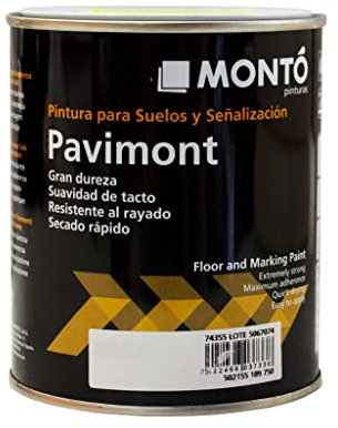 MONTÓ Pintura Acrílica al Disolvente para Suelos, Terrazas y Señalización. Pavimont (750ml, Verde 128)