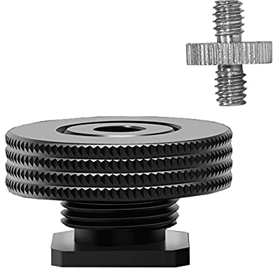 Atmoshue 1/4 Female Thread to Hot Shoe Adapter, Atmoshue Hot Shoe Mount Adapter für Magic Arm, Video Licht, Monitor