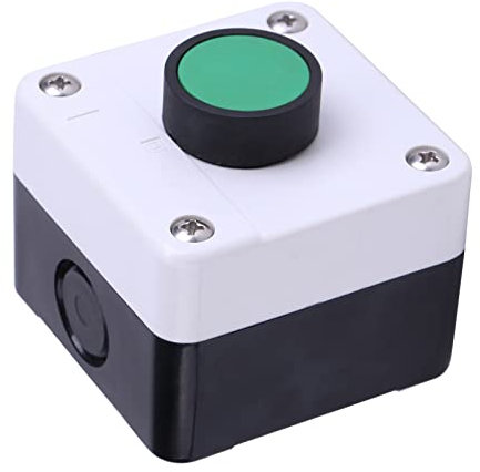 Interrupteur à bouton-poussoir ABS résistant aux intempéries, interrupteur à bouton-poussoir industriel, interrupteur à bouton-poussoir vert résistant aux intempéries Boîtier de commande à un bouton p