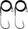Gancio da pesca per squalo, in acciaio inox, filo con ganci per squalo di tonno, attrezzatura per pesca in acqua salata, ganci per mare profondo (10/0-2 pezzi)
