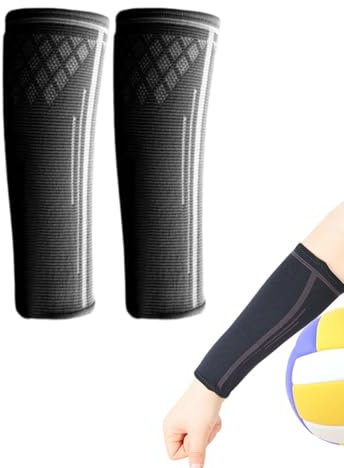 KGDUYC 1 Par Mangas para Brazos Voleibol, Muñequeras de Voleibol Calentadores de Brazos de Voleibol Elásticas Muñequeras Deportivas para Protectores de Manos Voleibol Cómodo Transpirable，código m