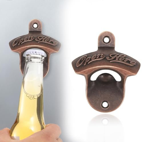 Ouvre-bouteille Mural Magnétique Vintage - Idées Cadeaux Uniques pour Bière, Cadeaux Original pour Hommes