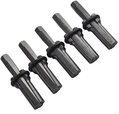 18mm Rock and Concrete Splitting Wedges, 5-Piece Hand Tool Set for Stone, Granite, and Marble