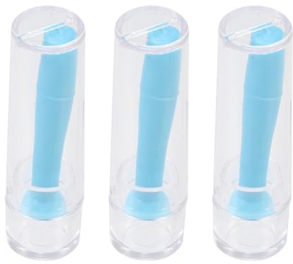 Toyvian Extracteur de Lentilles de Contact Ventouse Silicone 3 Pièces, Bâtonnets de Retrait Compacts, Outil Sécurisé pour Lentilles Rigides, Entretien Voyage et Usage Quotidien