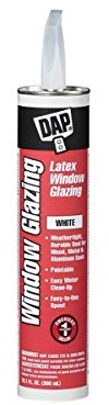 12 Pack of 10.1 Oz Dap 12049 Glazing White Latex Window Glazing