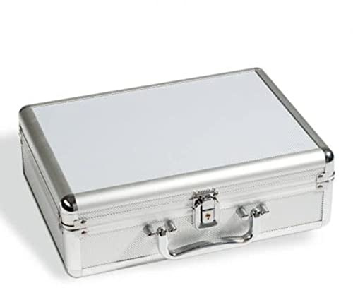 Leuchtturm 311927 Münzkoffer Cargo S 6 - ohne Tableaus - Format: 292 x 97 x 213 mm - Silber