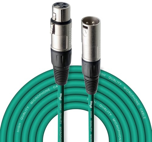 Stagg SMC6 CGR 6 M XLR till XLR -mikrofonkabel - grön
