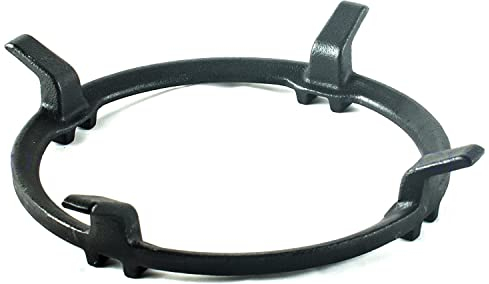 NJ Cast Iron Wok Ring - Non-Stick Pan Stand Gas Hob Trivet Holder Cooktop Pan Support Gas Stove Rack Range