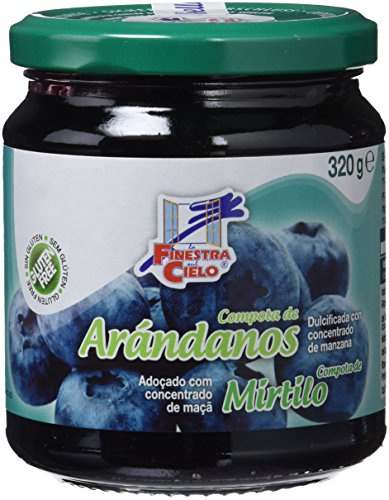 La Finestra Sul Cielo Compota de Arándanos - Paquete de 4 x 320 gr - Total: 1280 gr